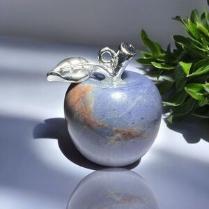 Sodalite‎ Crystal Apple Pendant